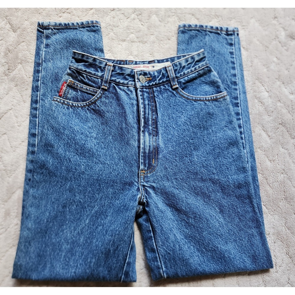 Vintage 90s Bongo High Waisted Mom Jeans Medium Wash Blue Womens Size 1 USA Made - Picture 6 of 12